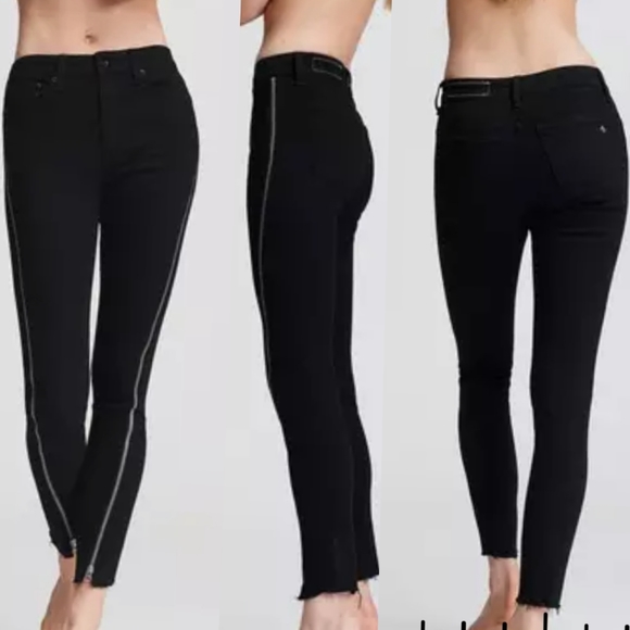 Rag & bone Jeans Nina High Rise Skinny Zip Side - Picture 10 of 10